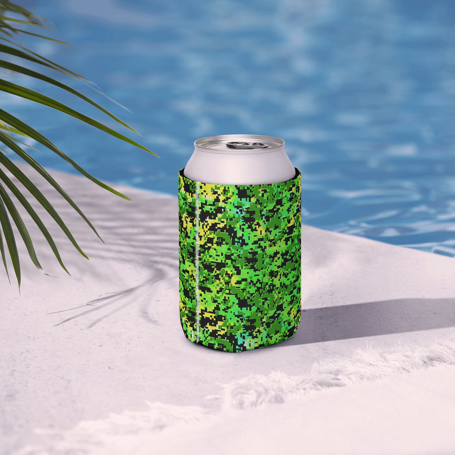 Pixelated Camo Can Cooler product image (7)