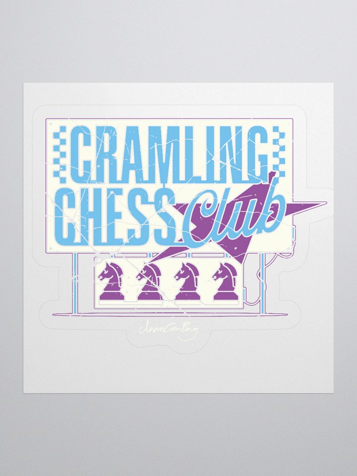 Cramling Chess Club Sticker product image (1)