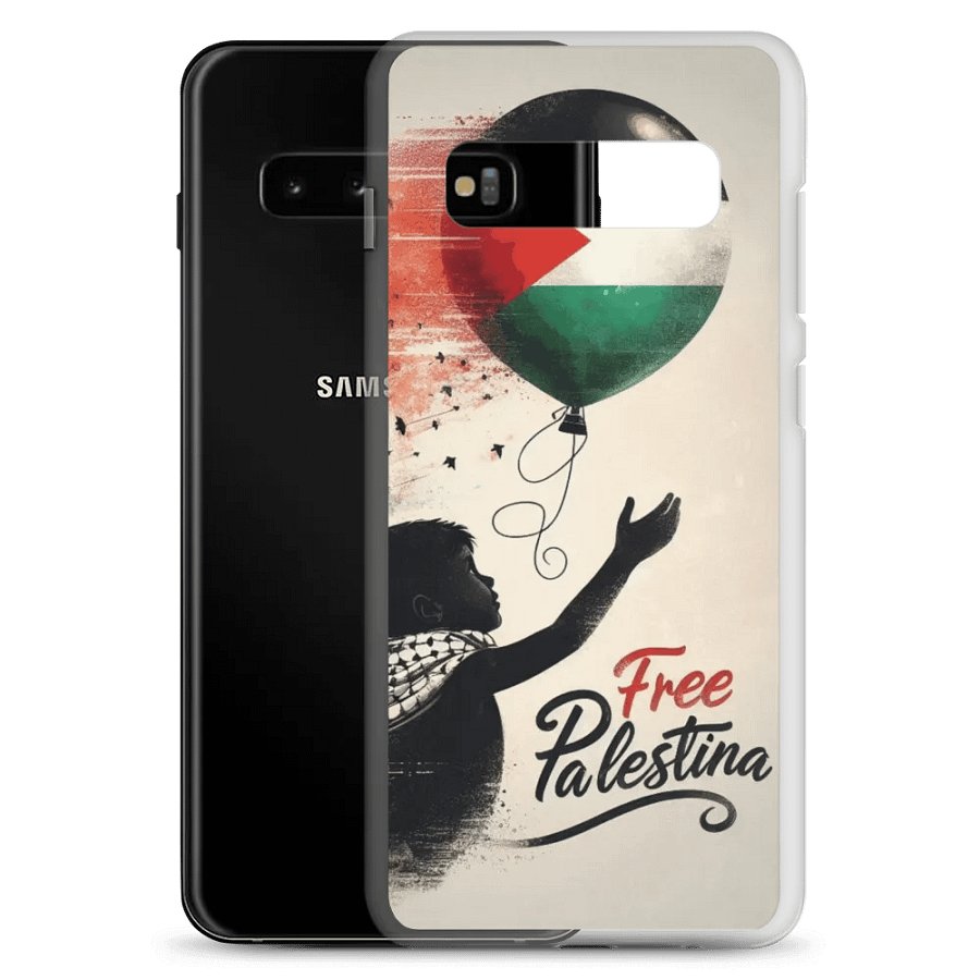 Palestinian Flag Balloon Clear Samsung® Case | AI Design Free Palestina product image (9)