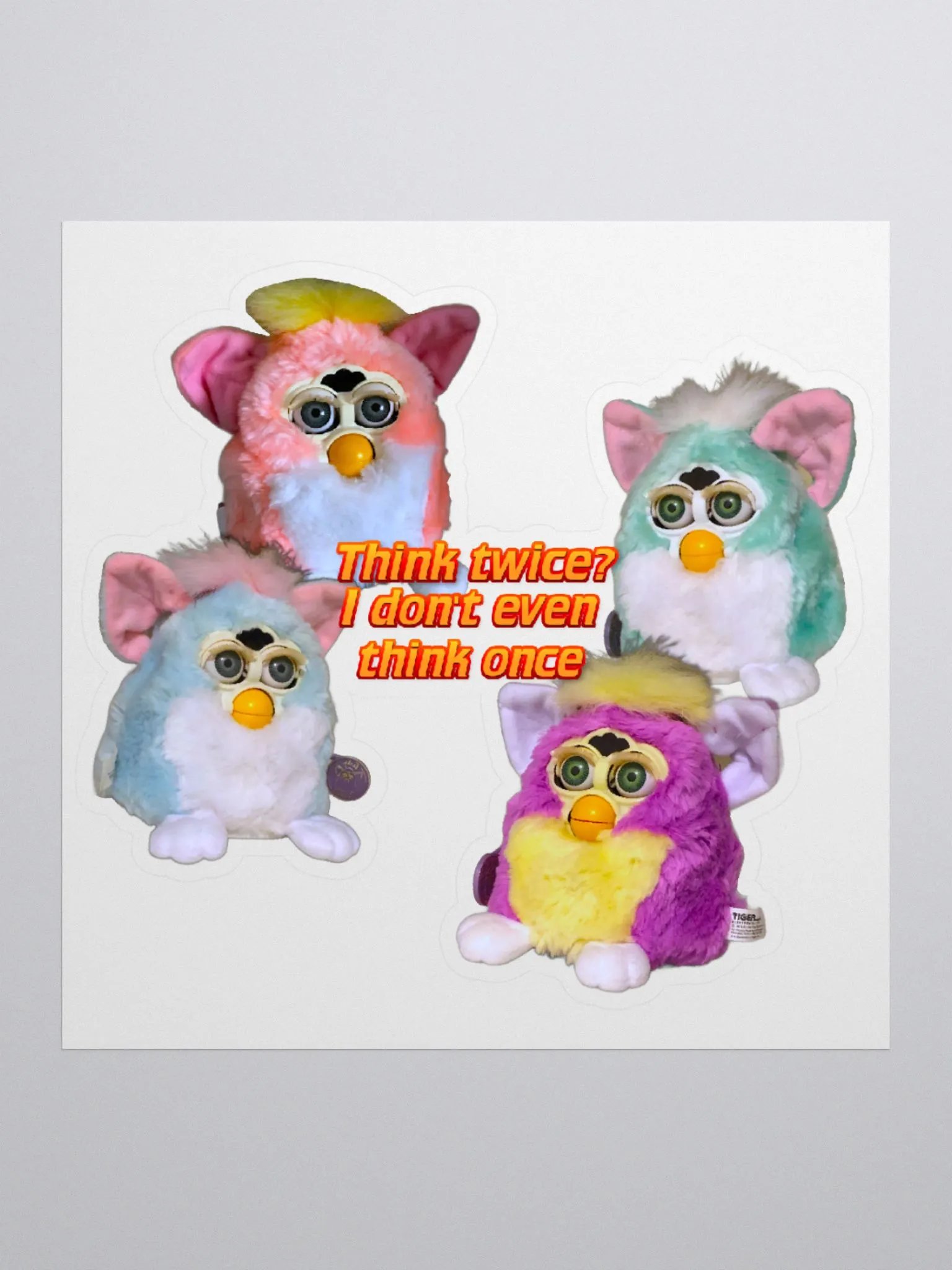 Think Twice Sticker product image (1)