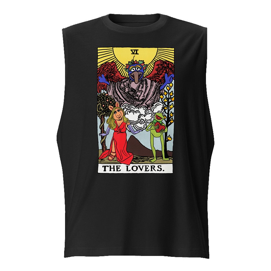 Piggy and Kermit Lovers Tarot Card Tank product image (1)