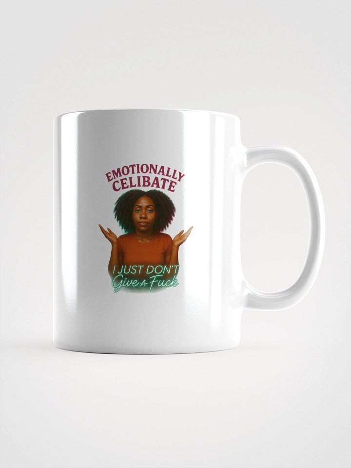 Emotional Guardrail Shrug White Glossy Mug product image (4)