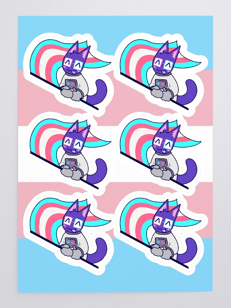 transgender pride kaykay sticker sheet product image (3)