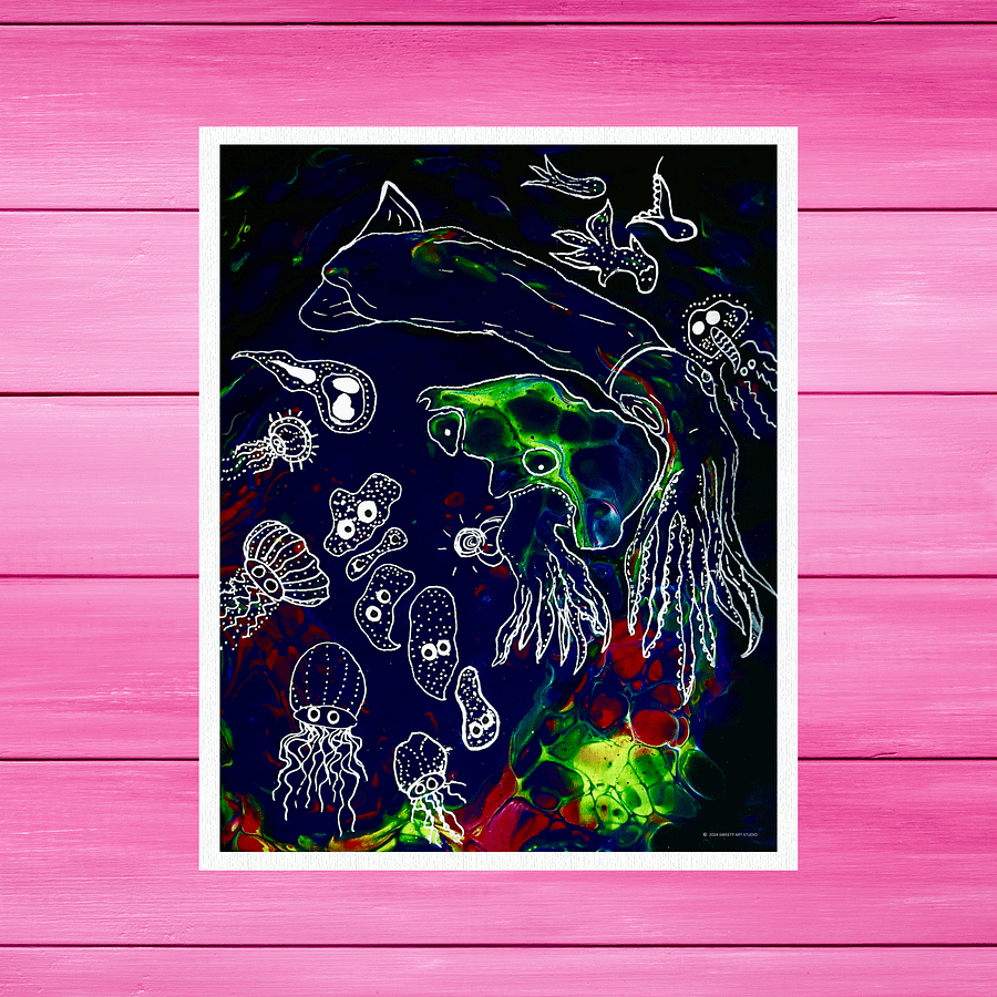 Orb of Sea Creatures | Art Print product image (1)