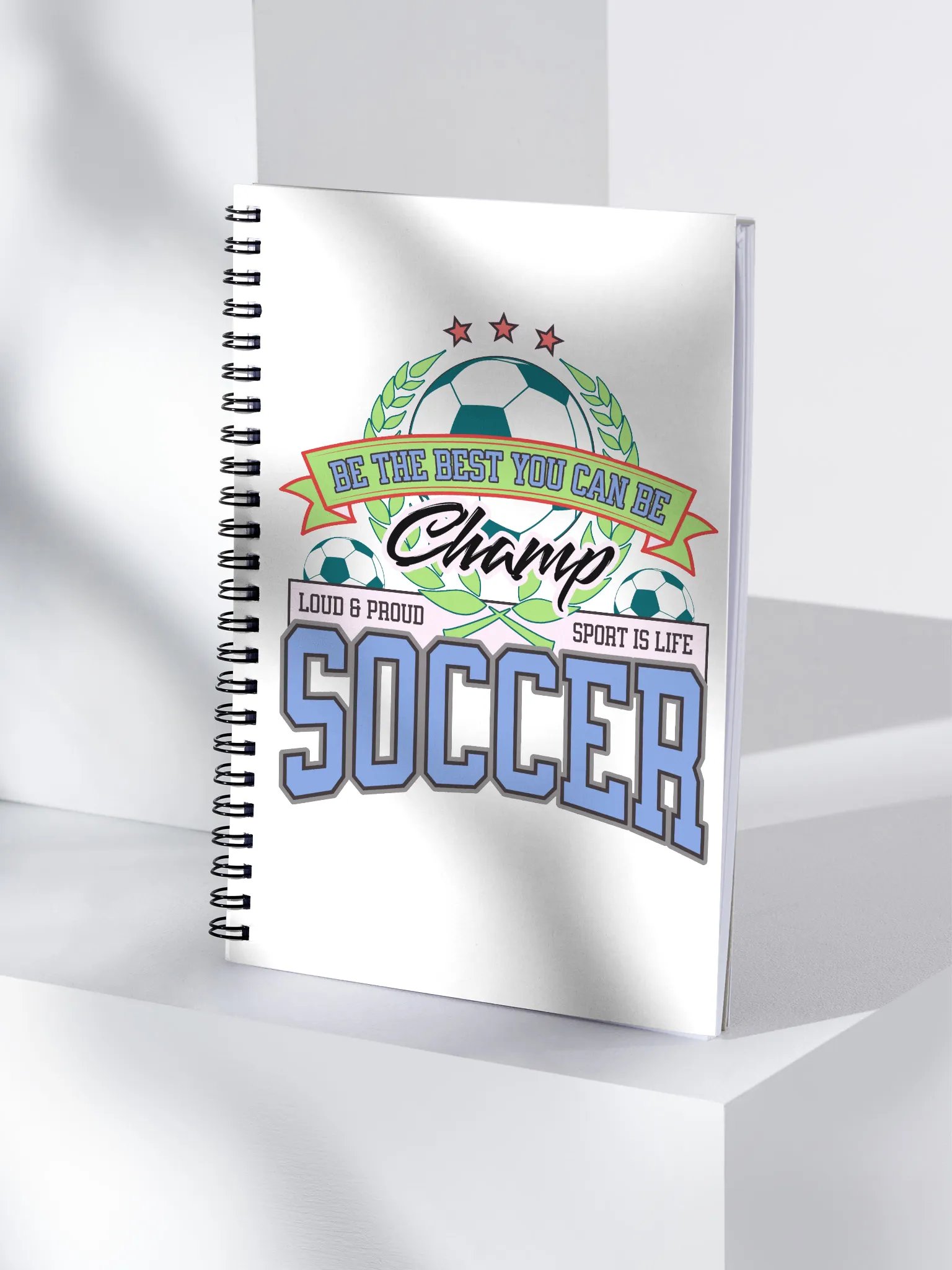 Champ Soccer Spiral Notebook product image (3)