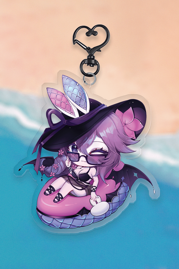CottontailVA Beach Acrylic Charm [Double-sided] product image (2)