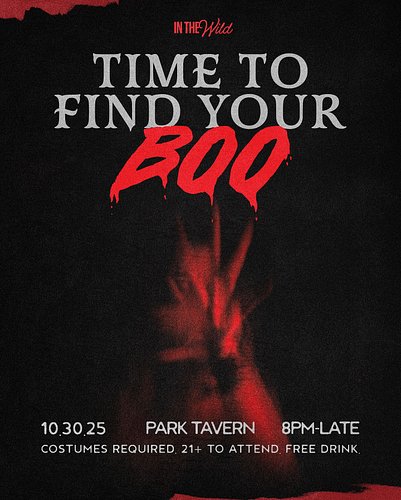 WIN $500 CASH FOR BEST COSTUME 💵💵Time to find your boo! Due to massive demand we’re moving to Park Tavern this Thursday 8PM–l...