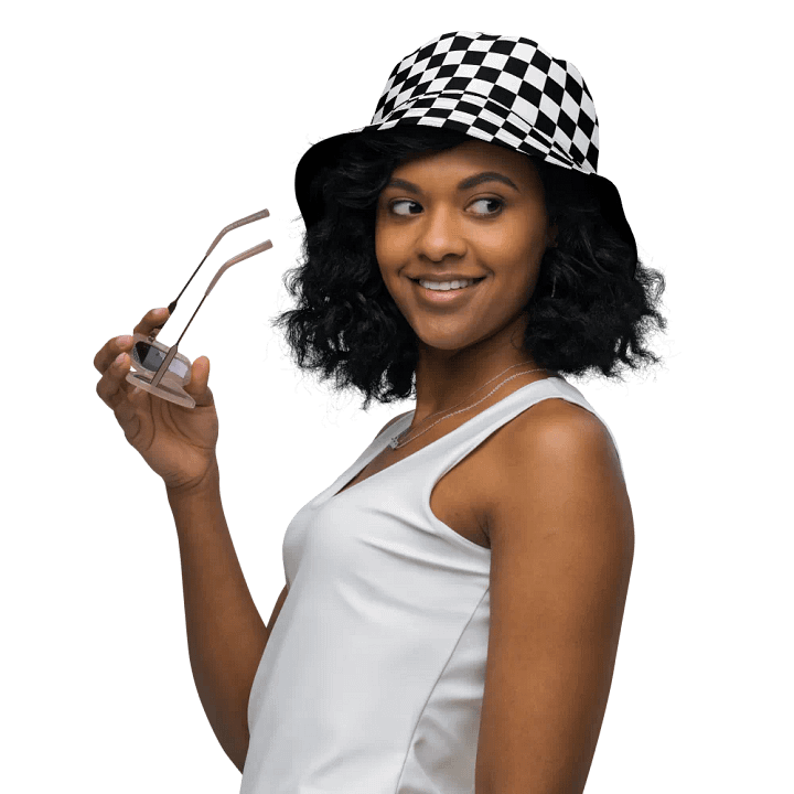 Black And White Checkered Hat product image (2)