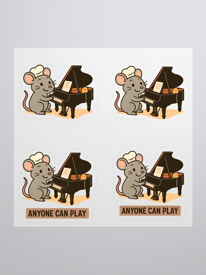 "Anyone can play" Stickers product image (1)