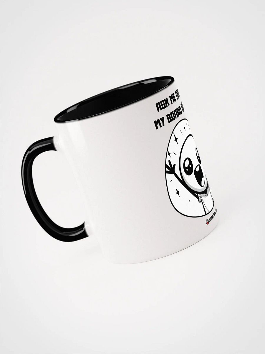 ASK ME ABOUT MY BOARD GAMES! | White Ceramic Mug with color on the inside product image (3)