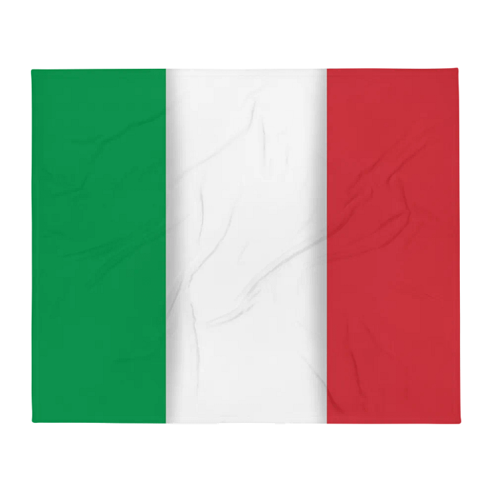 Green White Red Flag Colored Throw Blanket product image (2)