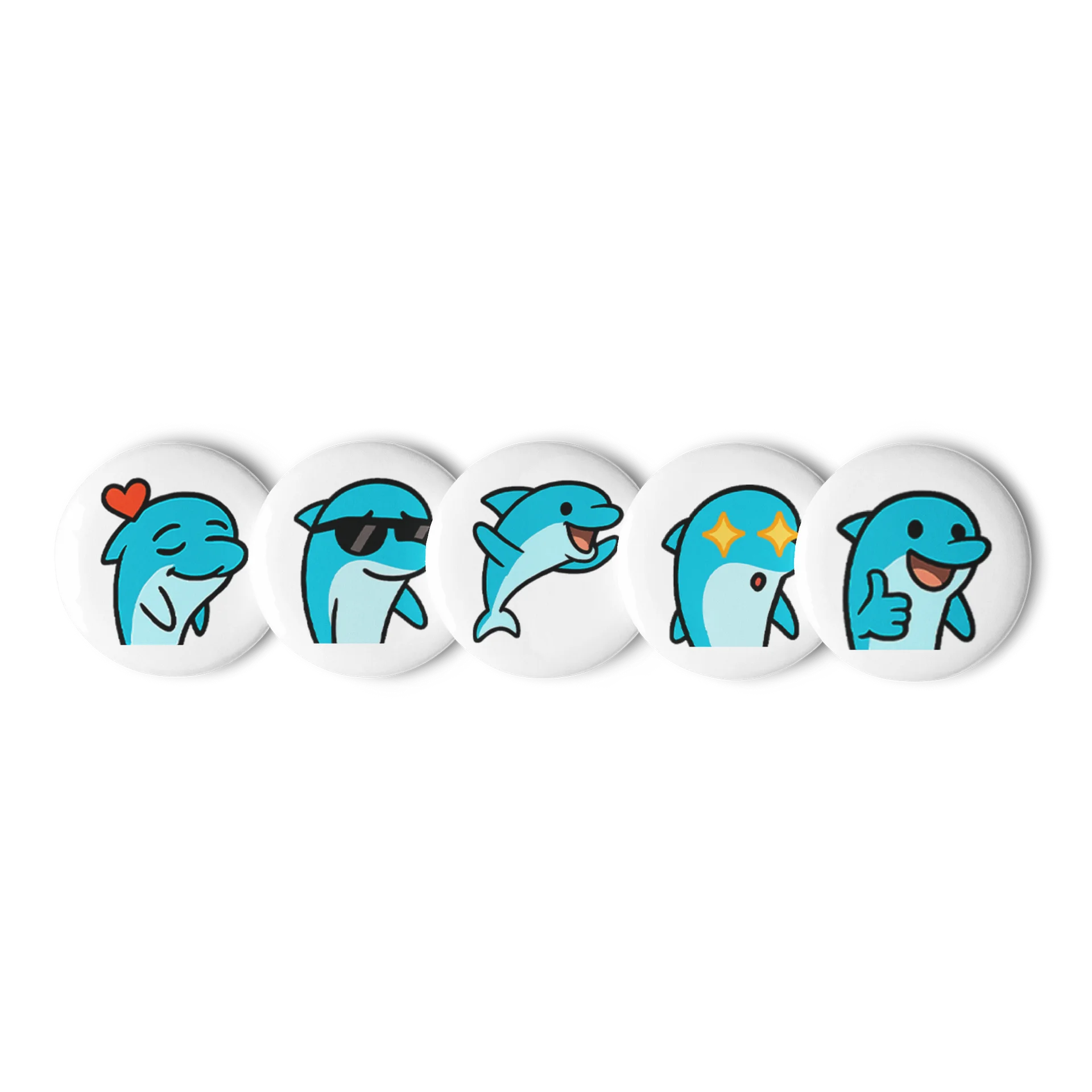 Dolphin Emote Buttons Set product image (1)