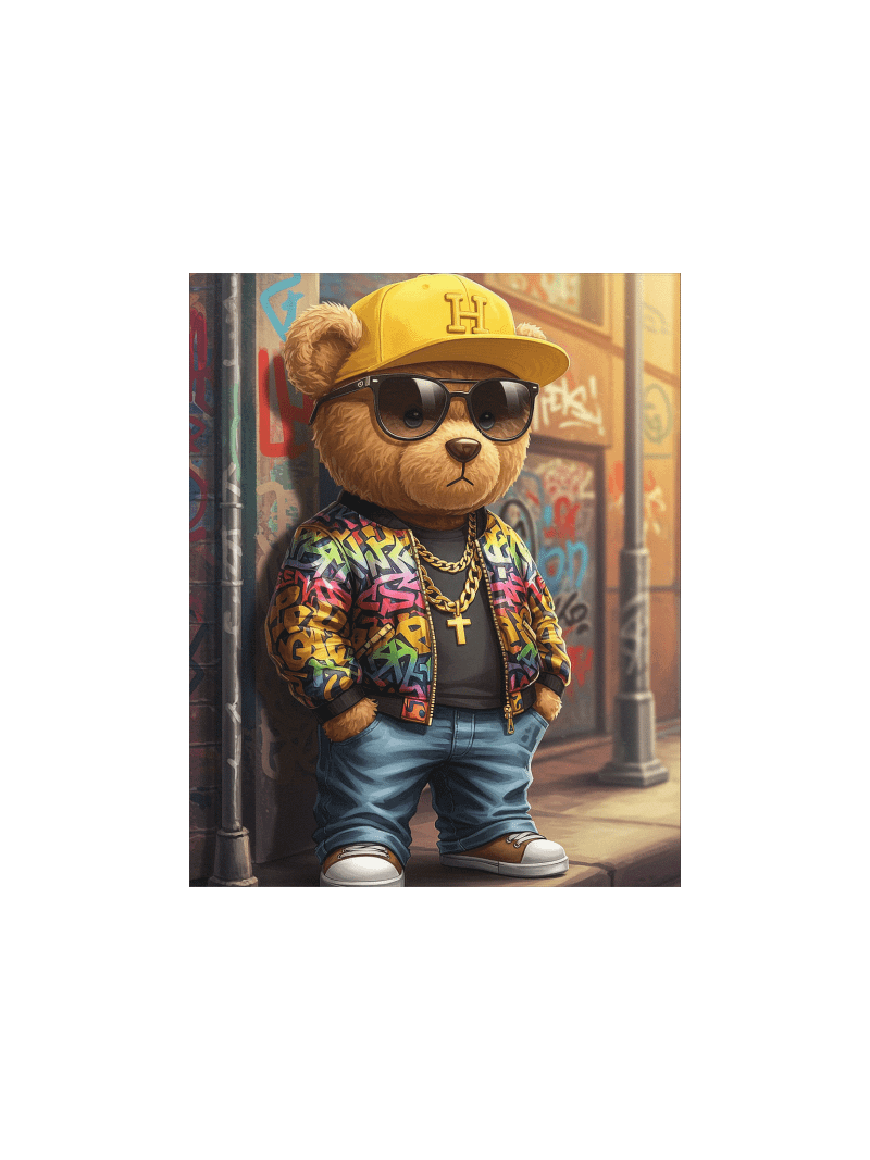HipHop Teddy Print