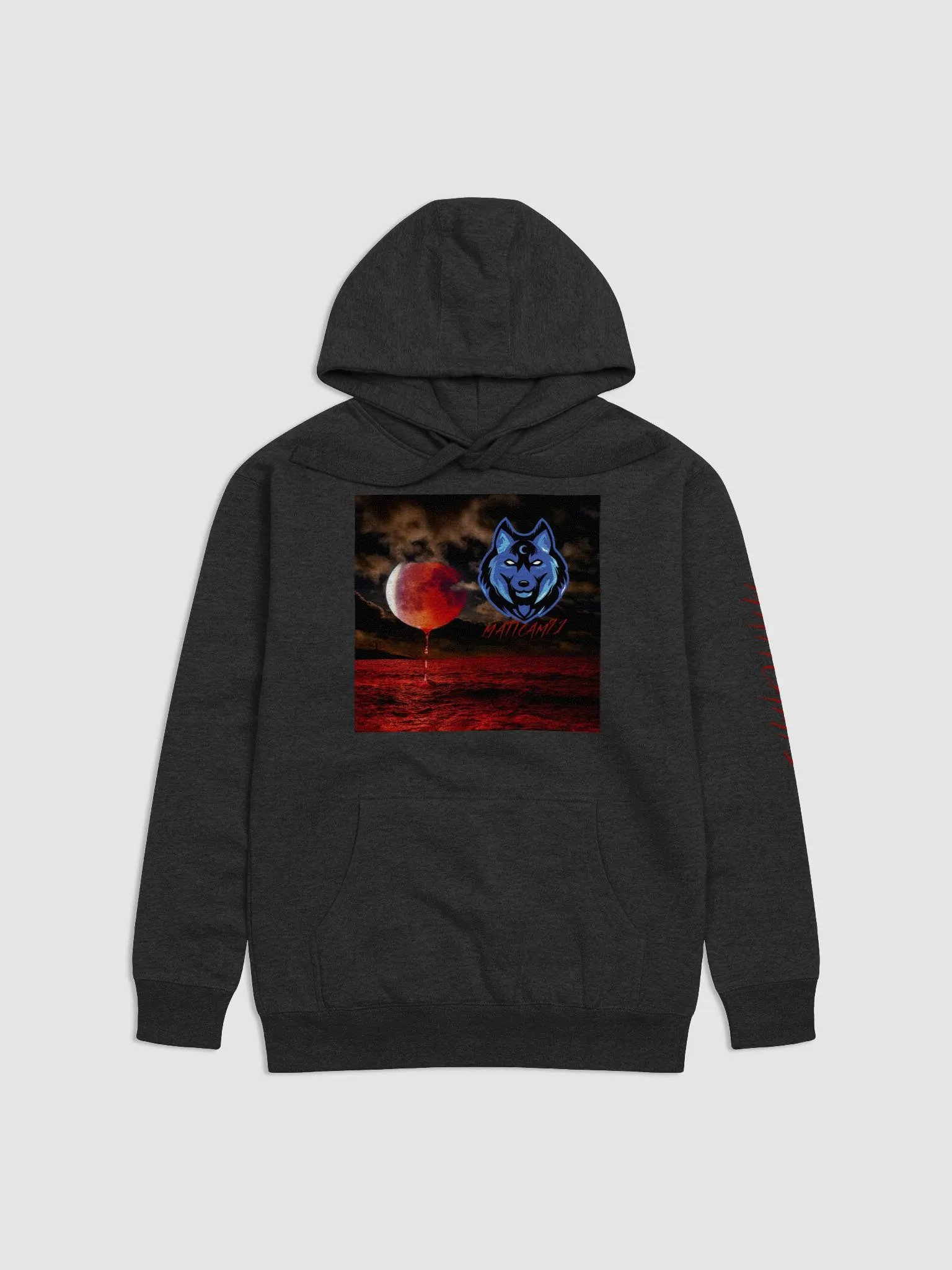 Blood Moon Wolf Sweatshirt product image (1)