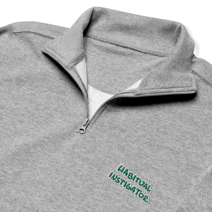 HABITUAL INSTIGATOR (kelly bubble design) embroidered quarter zip product image (6)