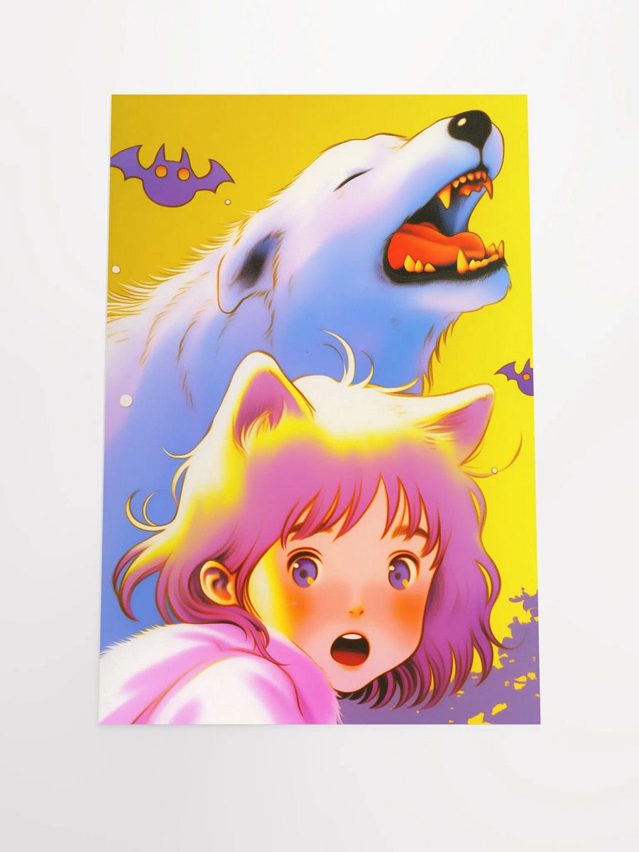 Startled Pink-haired Girl Matte Poster product image (1)