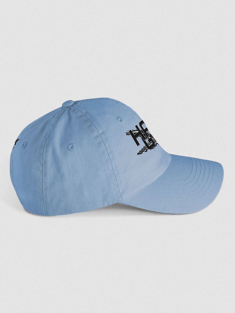 Youth Biowashed Dad Hat - Embroidered - Black HApex Gear White Logo product image (4)