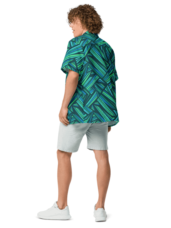 Aqua Angles | Unisex Hawaiian Shirt product image (4)