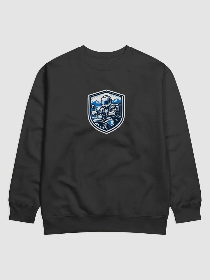 Adventure Rider Shield Premium Sweatshirt |AI Design cross continental touring product image (2)
