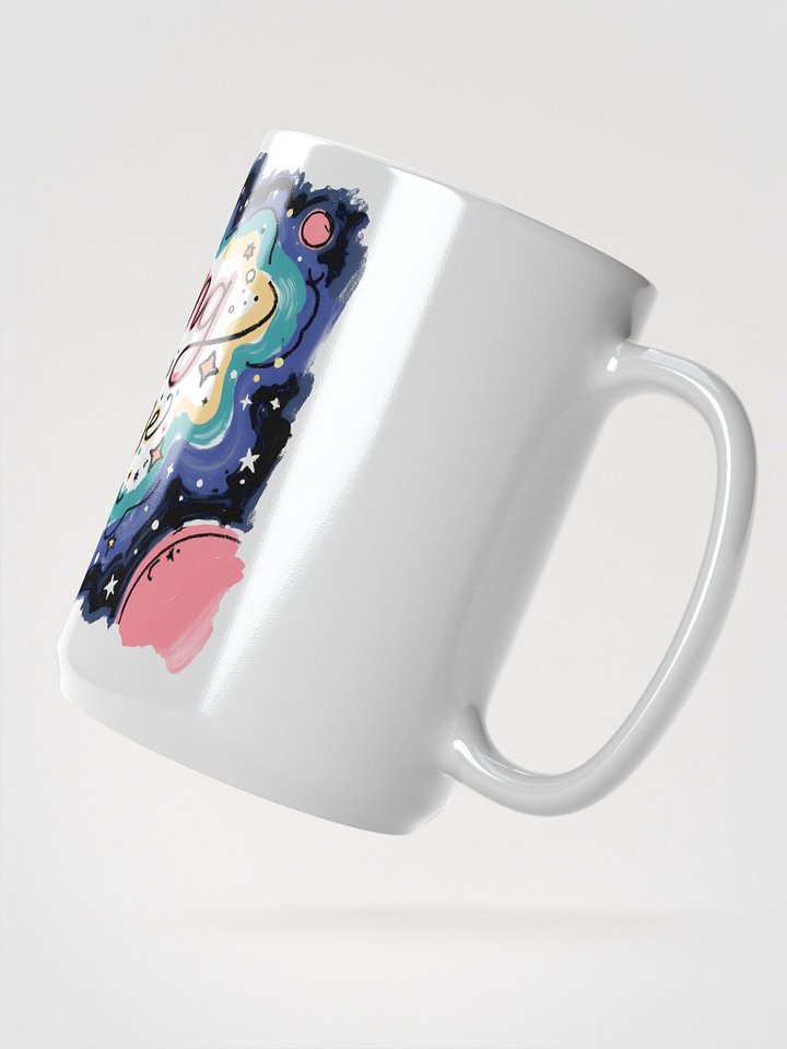 Cosmic Adventure: Swimming Through the U Verse Glossy Mug product image (2)
