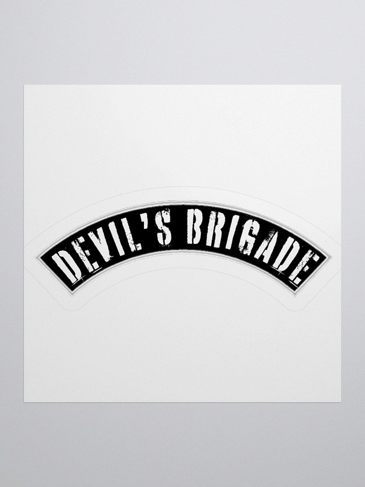 Devil's Brigade Rocker Sticker product image (1)