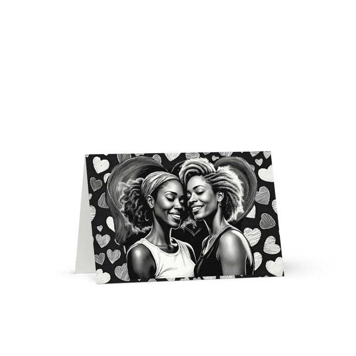 Lesbe Valentines, Glowing & In Love Card product image (4)