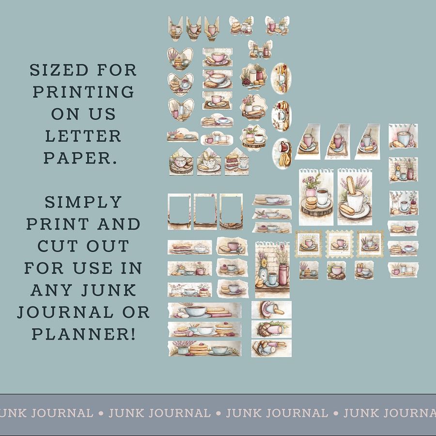 Coffee & Biscuits - Printable Ephemera Set 2 V5 product image (3)