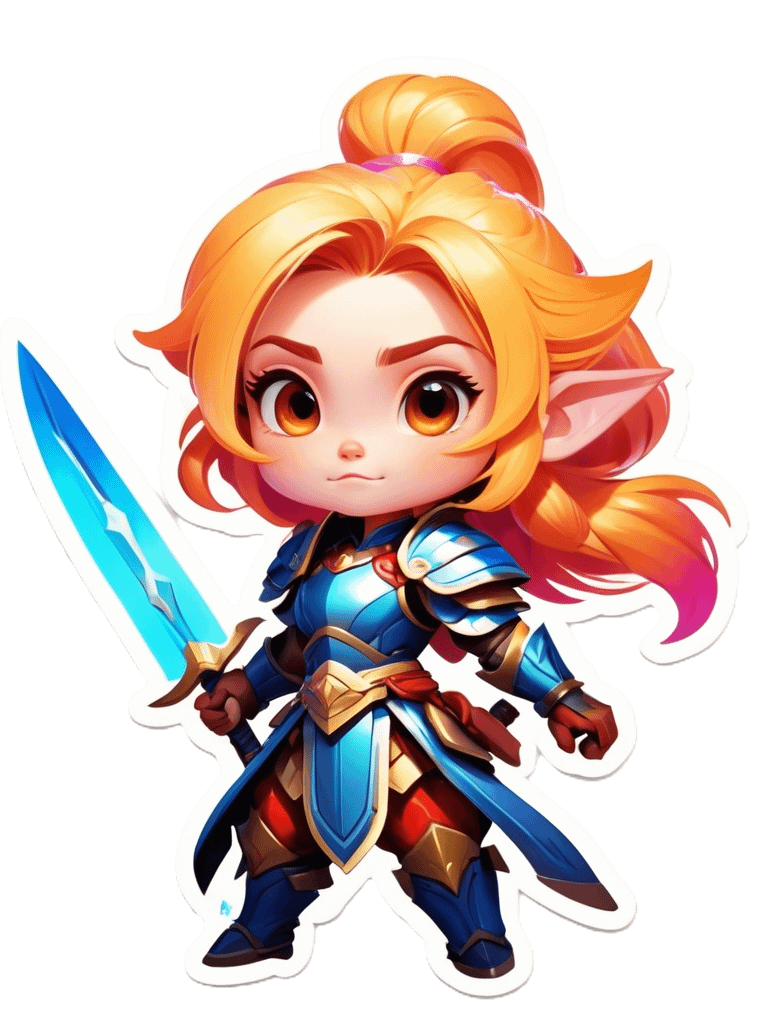 Chibi Warrior Set B - Pin Button Collection product image (1)