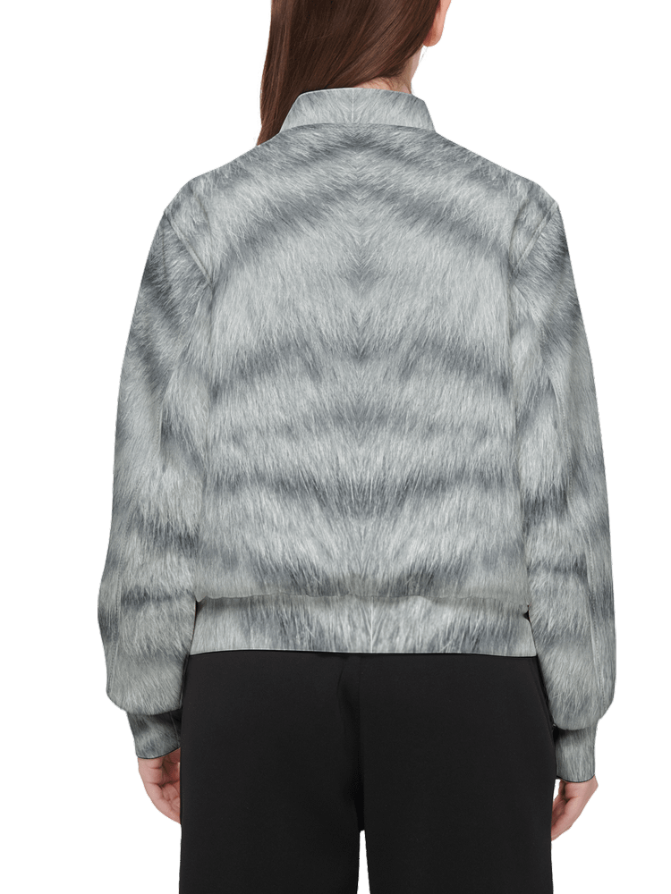 Silver Tabby Cat Premium Bomber Jacket (Unisex) product image (7)