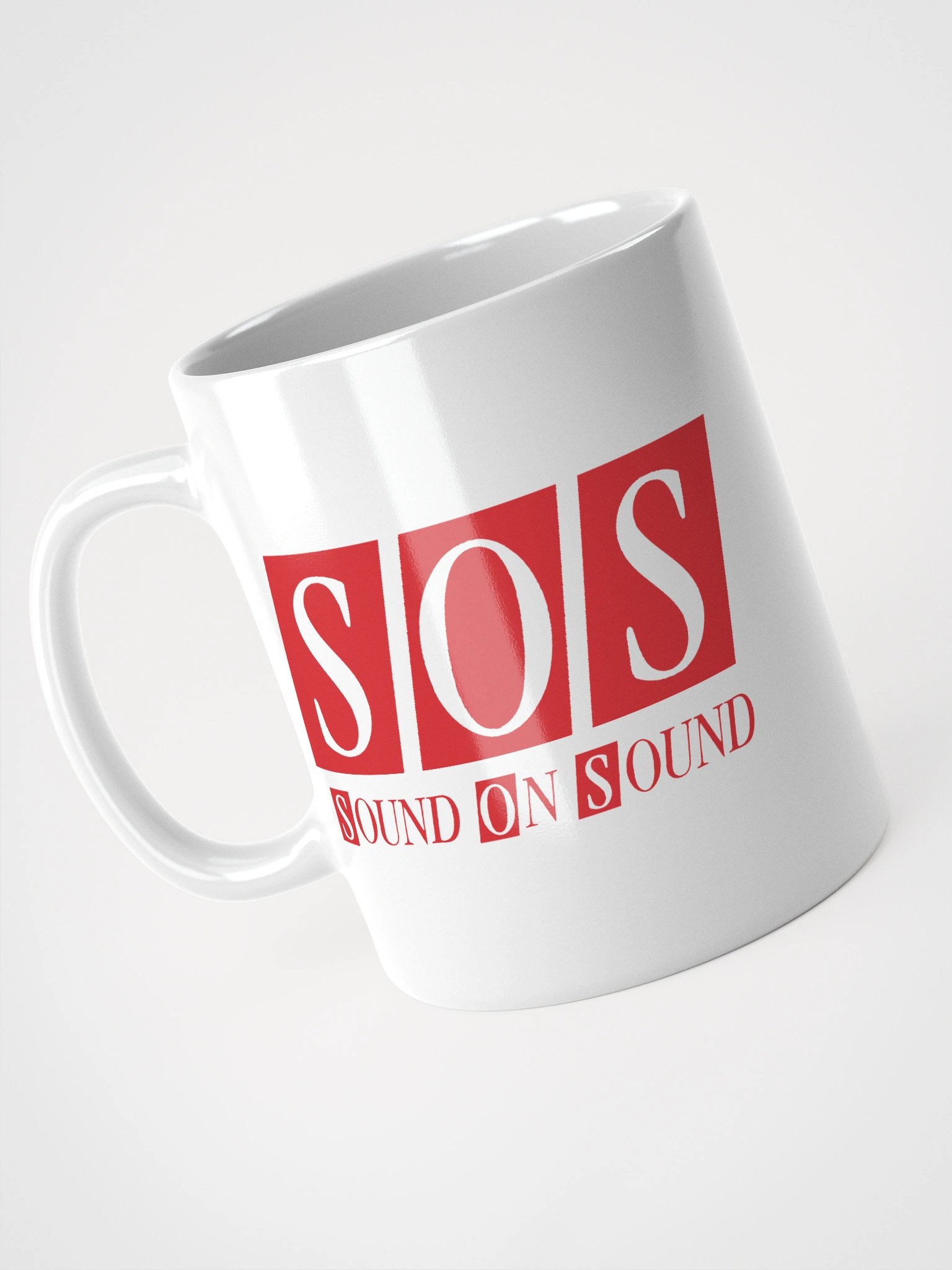 White Mug - Red SOS Logo product image (4)
