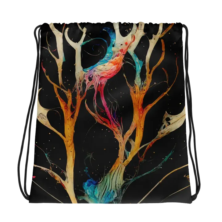Fantasy Branches All-Over Drawstring Bag product image (1)