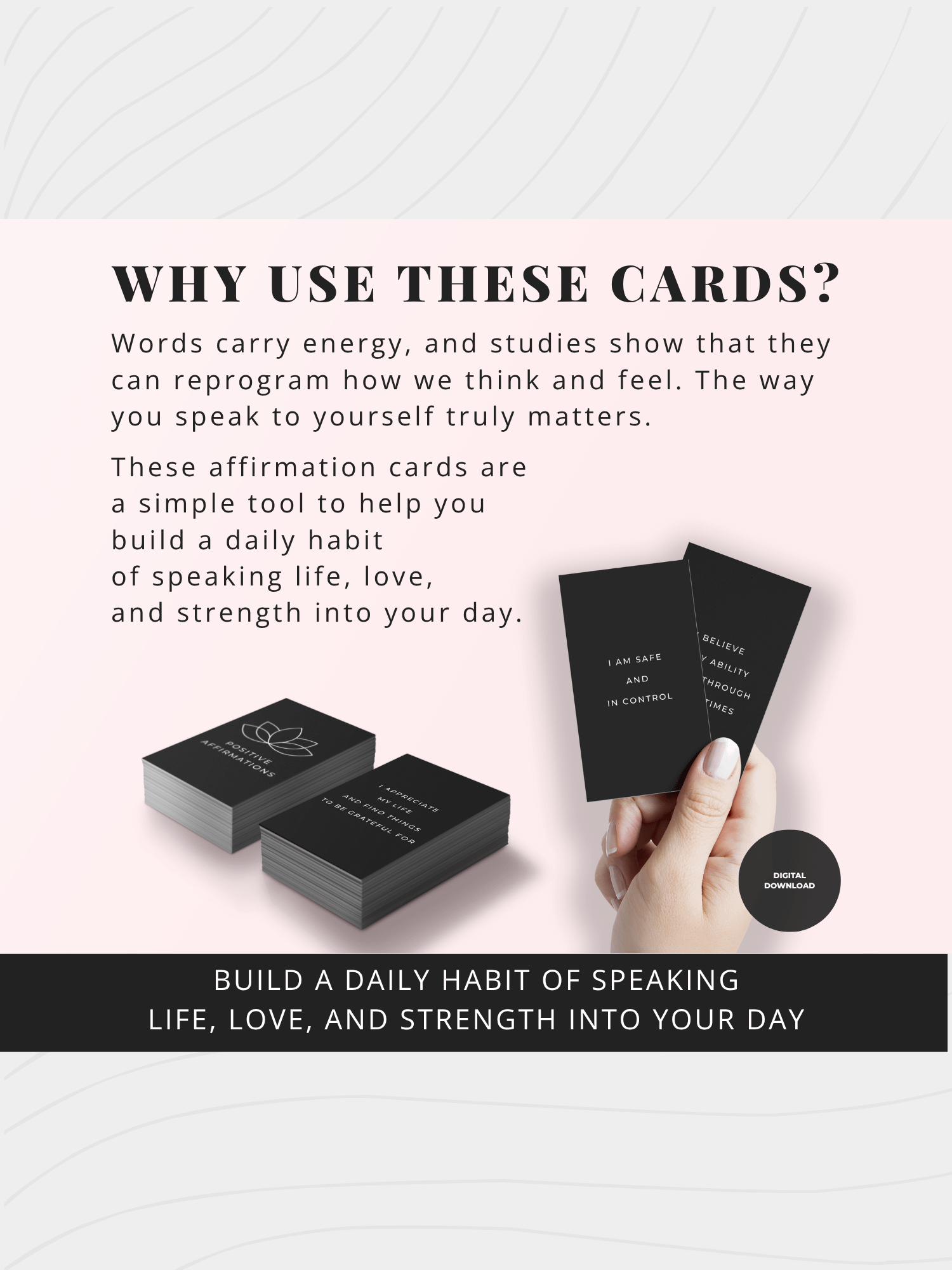 111 Affirmation Cards for Positivity Printable Digital Download product image (3)