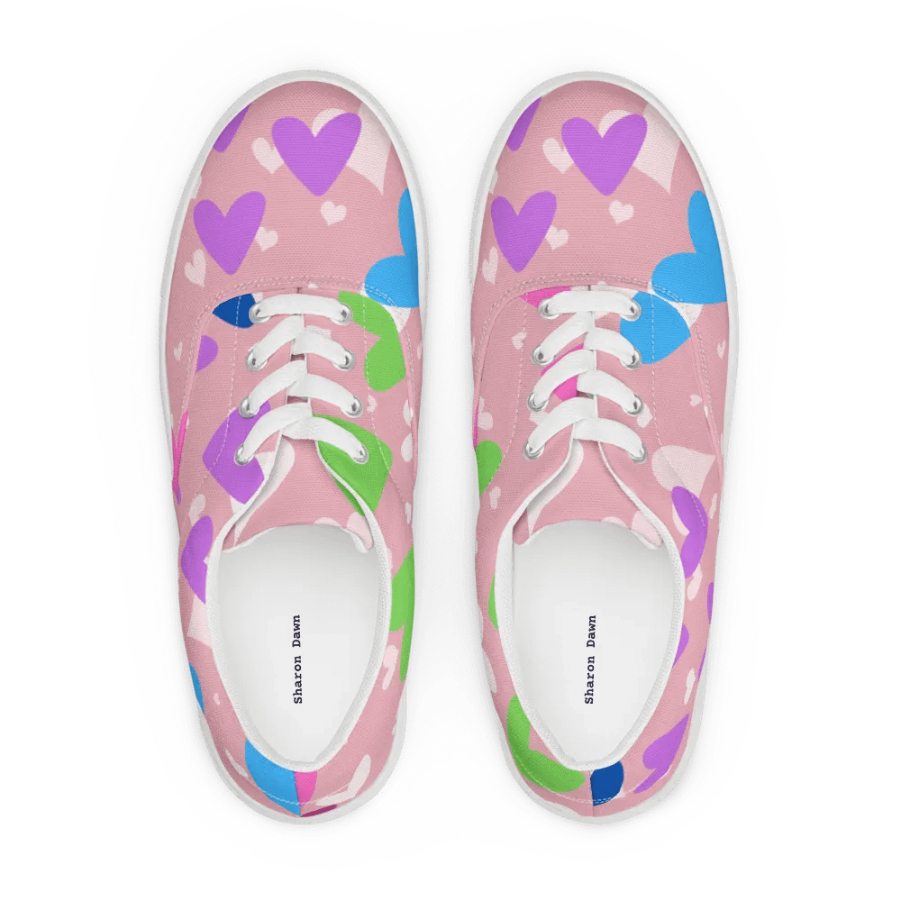 Hearts Women's Lace-Up Canvas Shoes product image (6)