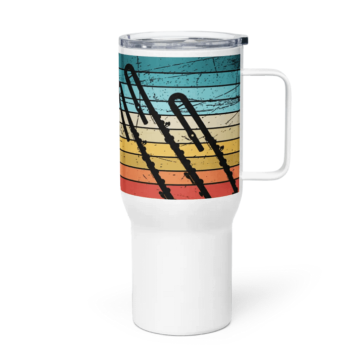 Retro Abstract Flute Stainless Steel Travel Mug - Bass product image (1)