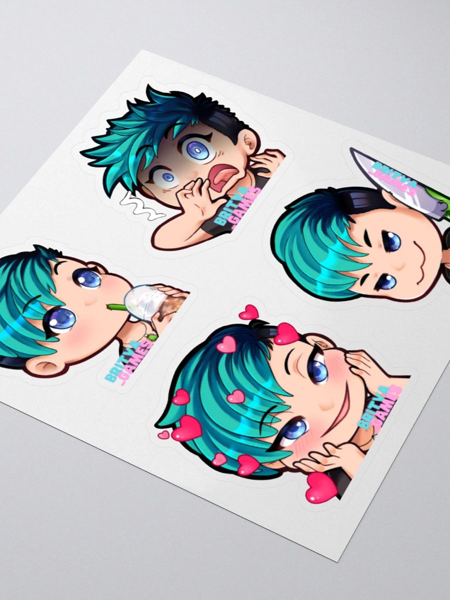 Emote Sticker Sheet 1 (4 stickers) product image (2)