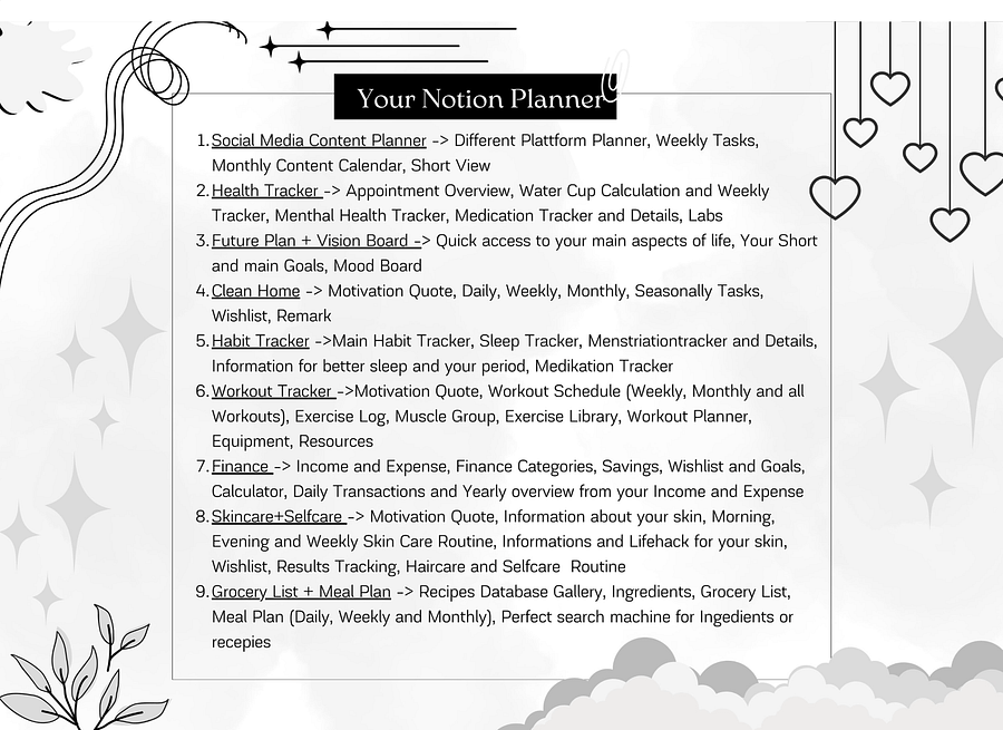 Black Weekly Notion Ultimate Financial Planner, Financial Deadline Daily Planner product image (6)