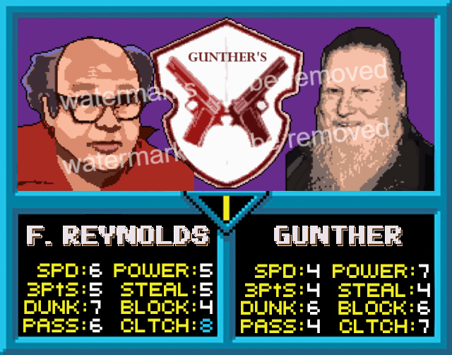 NBA Jam Digital Custom Pop Art / TV / Always Sunny / Gunther's Guns product image (1)