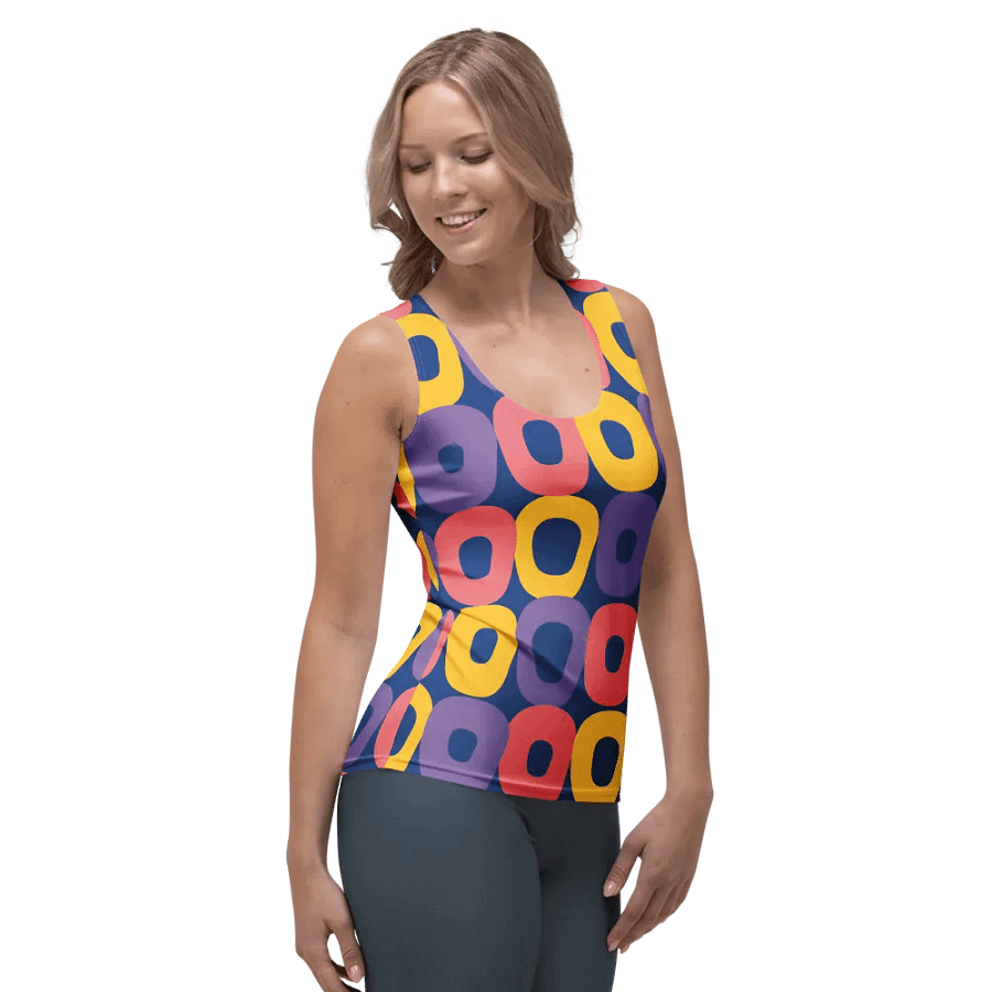 Layered Ovals Women's Tank Top product image (4)