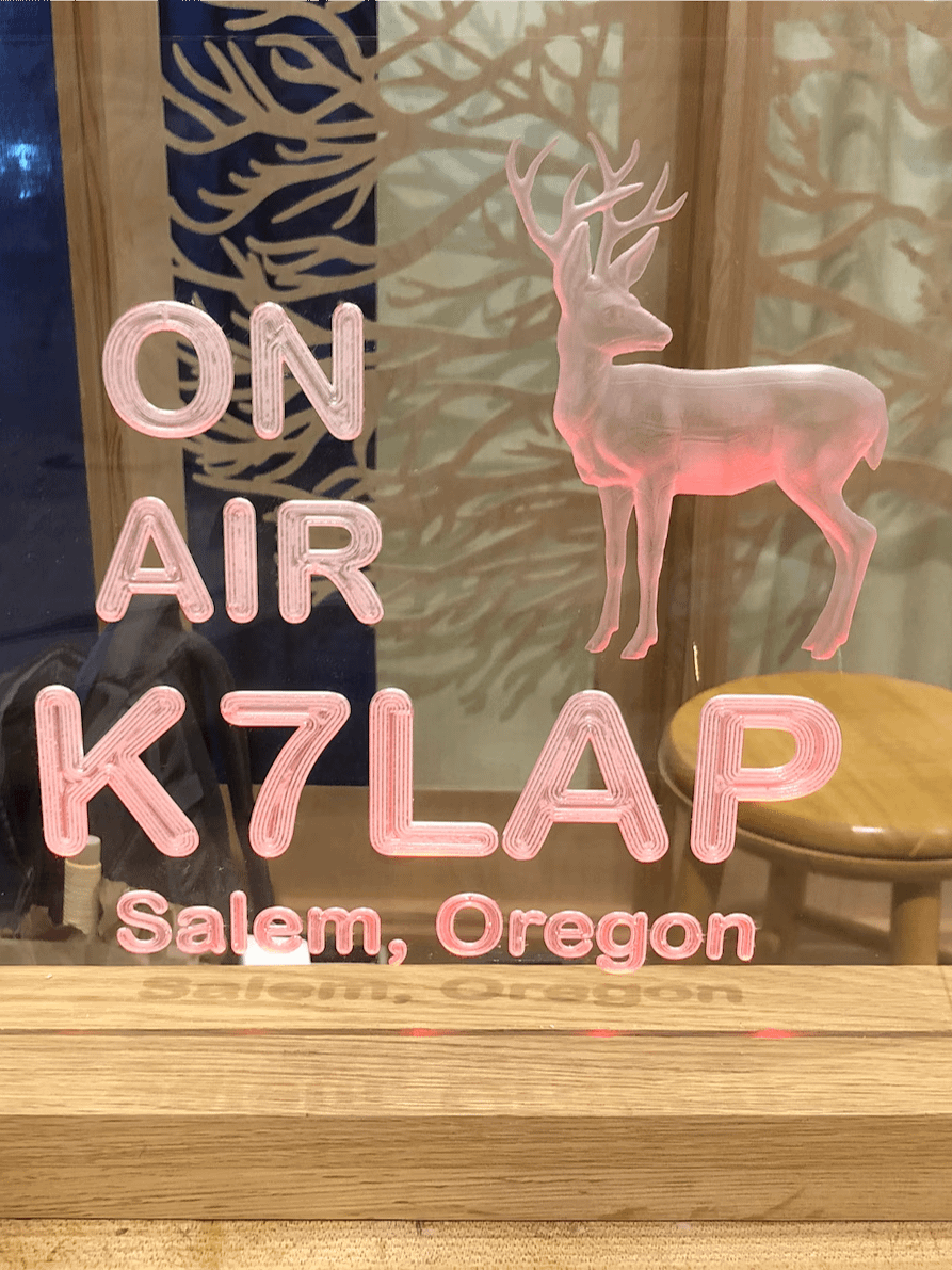 Ham Radio LED Call Sign product image (1)