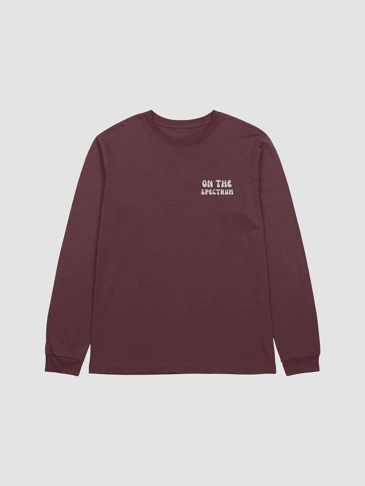 ON THE SPECTRUM (sm. groovy design, white) supersoft long sleeve product image (10)
