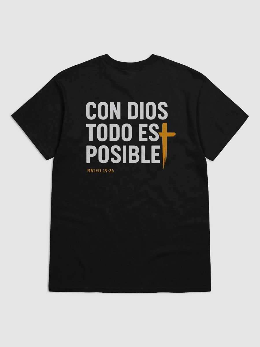 Camiseta Unisex Manga Corta | Con Dios todo es posible product image (6)