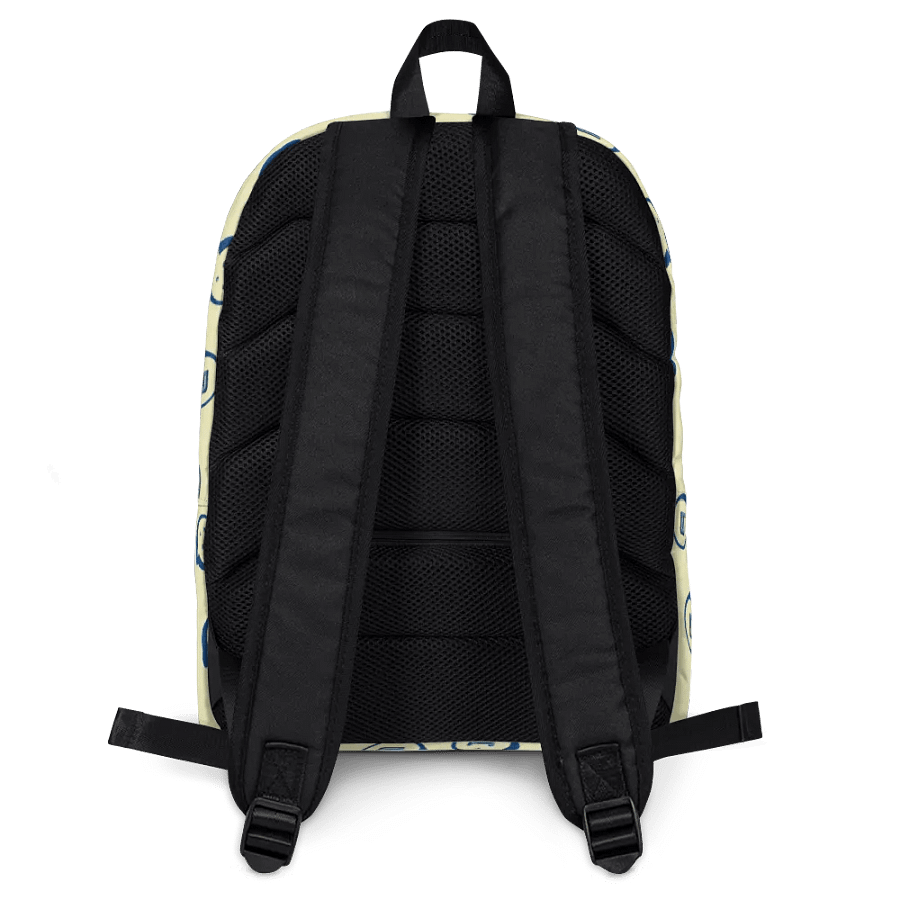 Run Button Logo All-Over Print Backpack - Blue product image (4)