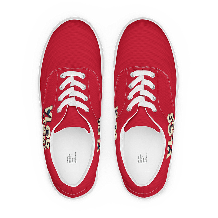 Vlog Academy Men's Lace-Up Canvas Shoes product image (1)