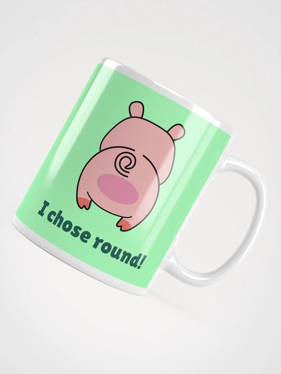 Adorable Pig Coffee Mug: I'm in Shape, I Chose Round | Perfect Gift for Pig Lovers! product image (4)