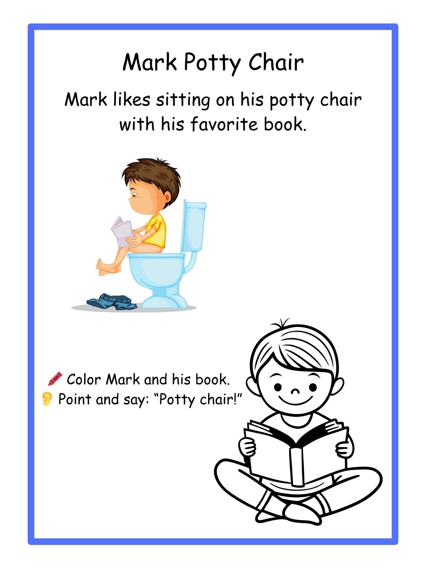 Potty Training Worksheets Printable product image (3)
