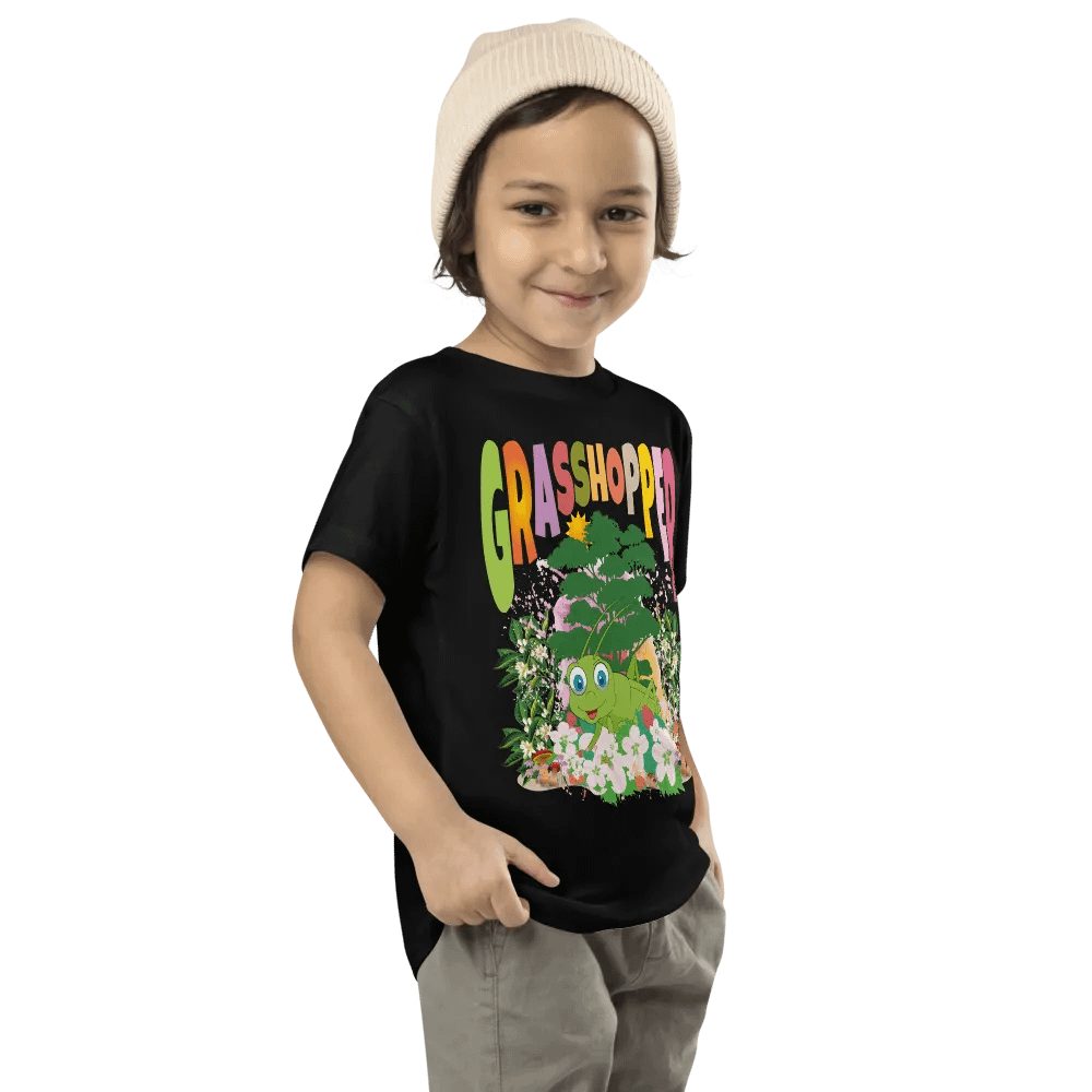 Grasshopper Colorful Funny Cute Bella + Canvas Toddler T-Shirt – Funny Shirt for Kids product image (7)