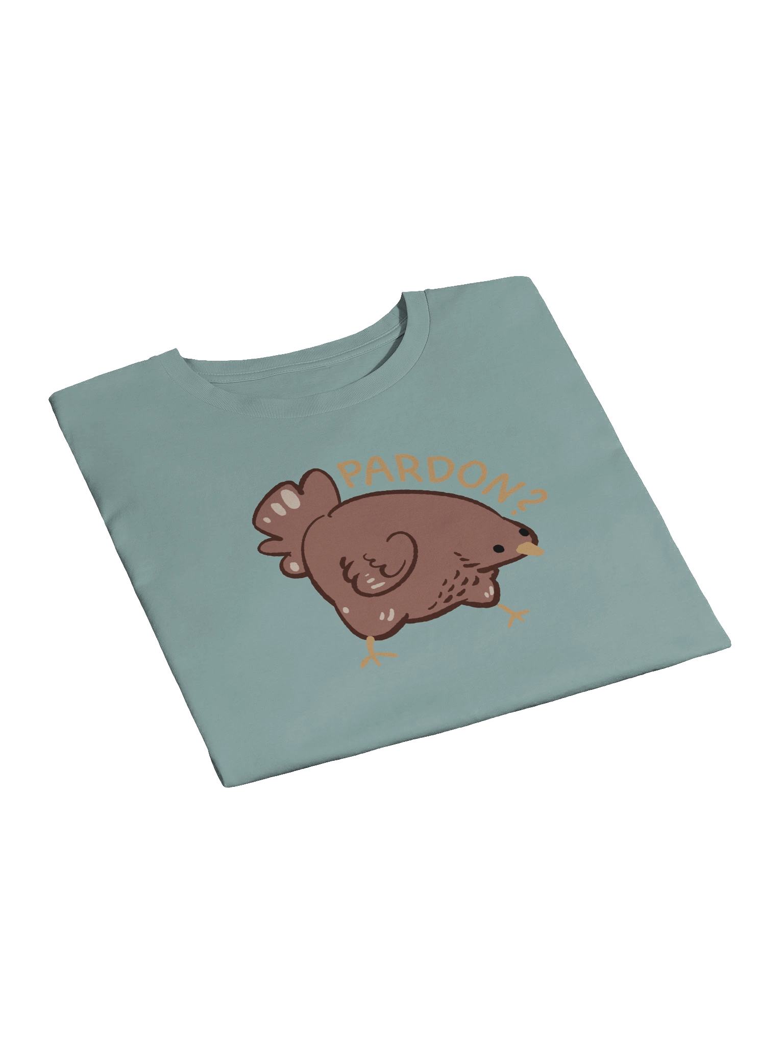 Nuna's chicken "Pardon?" crop top t-shirt product image (2)