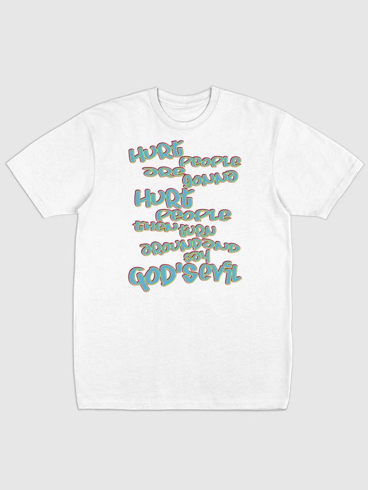 Hurt People - Blue Graffiti - Cotton Heritage Men's Premium Heavyweight Tee product image (2)