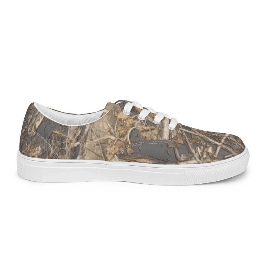 Women's Lace-Up Canvas Shoes - Dead Split - It Happennnns Camo product image (11)