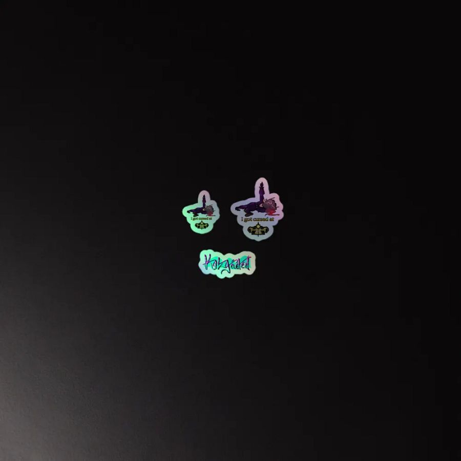 Cursed Edition - I Got Cursed At TOA - Holo Sticker Sheet product image (2)